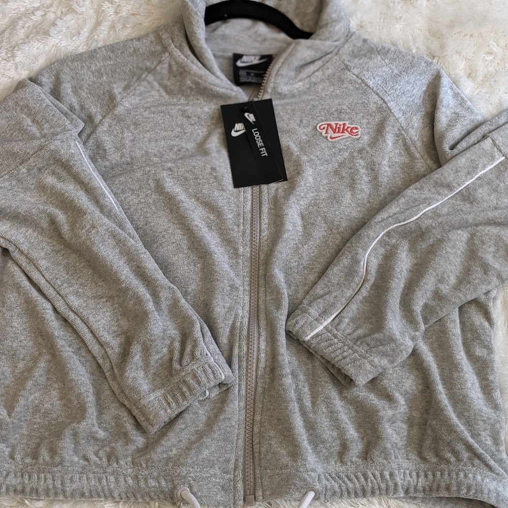 Nike crop  zip up